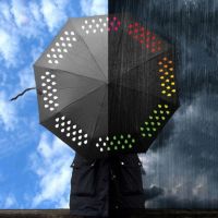 Зонт "Капли", меняющий цвет под дождем