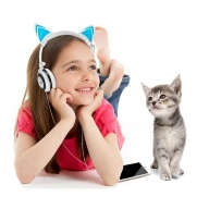 Наушники с ушками кошки, светящиеся Cat Ear Headphones - Наушники с ушками кошки, светящиеся Cat Ear Headphones